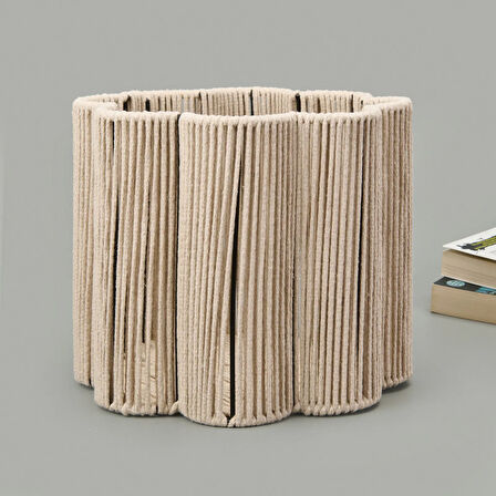 Living Granny Summer Büyük Dekoratif Sepet - Ekru - 30x25 cm