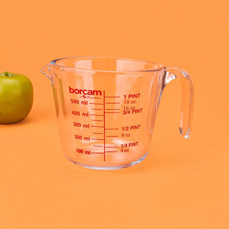 Borcam Ölçü Kabı - Şeffaf - 500 ml