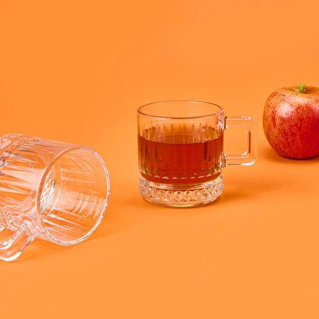 Elysia 2'li Cam Kupa - Şeffaf - 195 ml