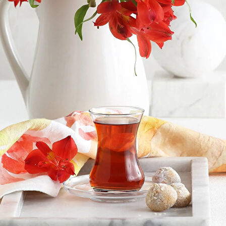 Demet 12 Parça Çay Seti - Şeffaf