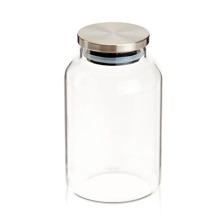 Home Borosilikat Cam Kavanoz - Şeffaf - 9x14 cm