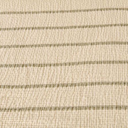 Soft Serena Tek Kişilik Yatak Örtüsü - Ekru / Haki - 170x230 cm