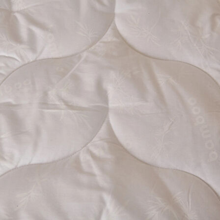 Soft Çift Kişilik Bambu Yorgan - Beyaz - 195x215 cm