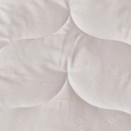 Soft Tek Kişilik Bambu Yorgan - Beyaz - 155x215 cm