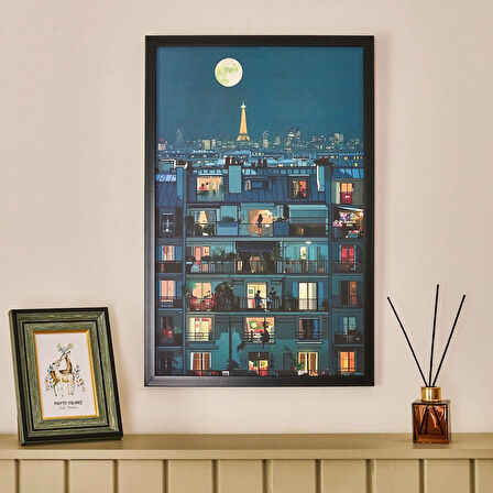 Deco Voisins Tablo - Mavi - 40x60 cm
