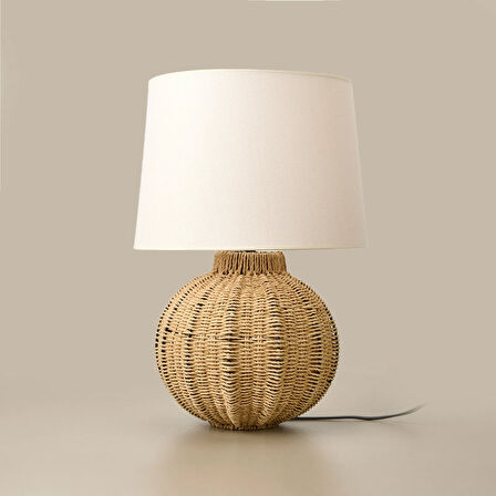 Lighting Borgo Abajur - Kahverengi / Beyaz - 50x30 cm