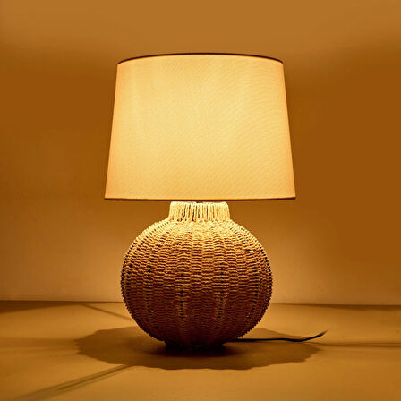 Lighting Borgo Abajur - Kahverengi / Beyaz - 50x30 cm