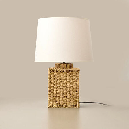 Lighting Pario Abajur - Kahverengi / Beyaz - 50x30 cm