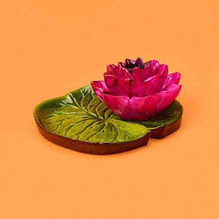 Deco Lotus Dekoratif Tabak - Pembe - 12 cm