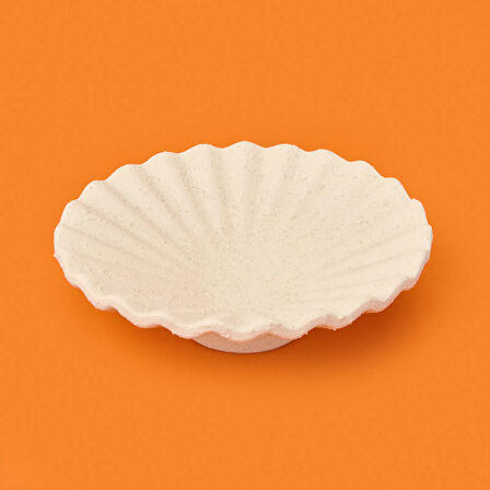 Deco Olite Dekoratif Tabak - Bej - 26 cm