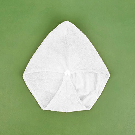 Mikrofiber Saç Havlusu - Beyaz - 57x27 cm