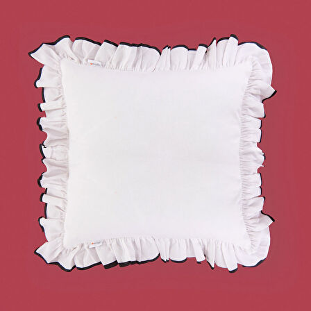 Soft Elegant Kırlent - Beyaz - 40x40 cm