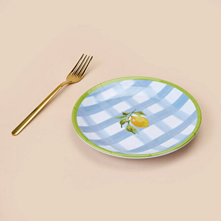 Kitchen Lemon Pasta Tabağı - Renkli - 19 cm