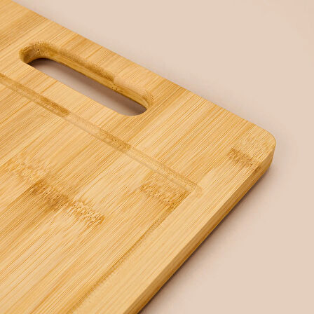 Bambu Kesme Tahtası - Açık Kahverengi - 22x32 cm