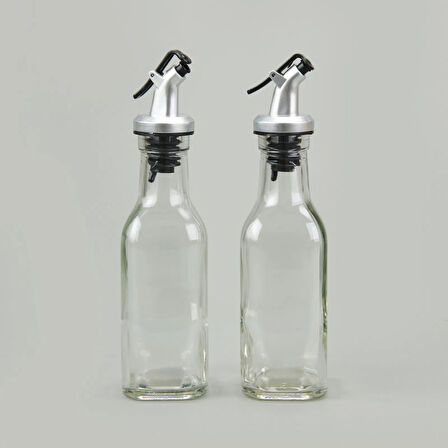 2'li Cam Yağlık Sirkelik - Şeffaf - 200 ml