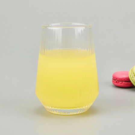 Glass Geniş Cam Bardak - Şeffaf - 390 ml