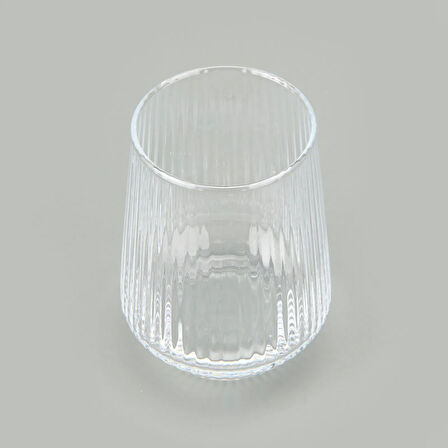 Glass Geniş Cam Bardak - Şeffaf - 390 ml