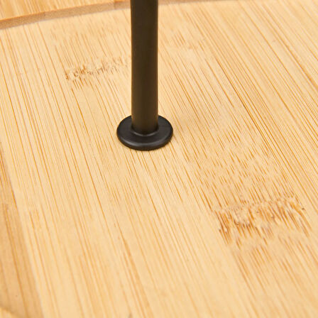 Houseware 2 Katlı Bambu Servis Seti - Asorti - 25 cm