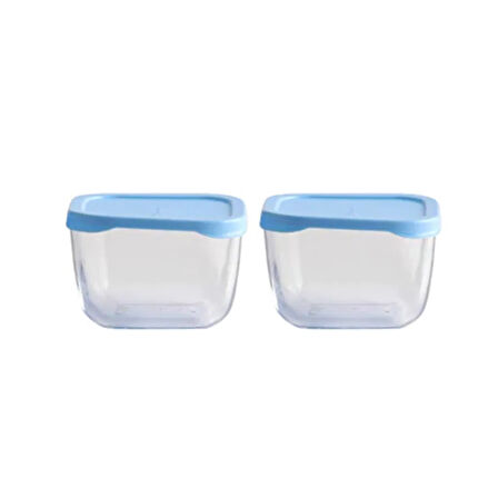 Snowbox 3'lü Saklama Kabı - Mavi