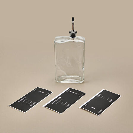 Cam Yağlık Sirkelik - Şeffaf / Siyah - 750 ml