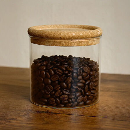 Joseph Cam Kavanoz - Şeffaf / Açık Kahverengi - 800 ml