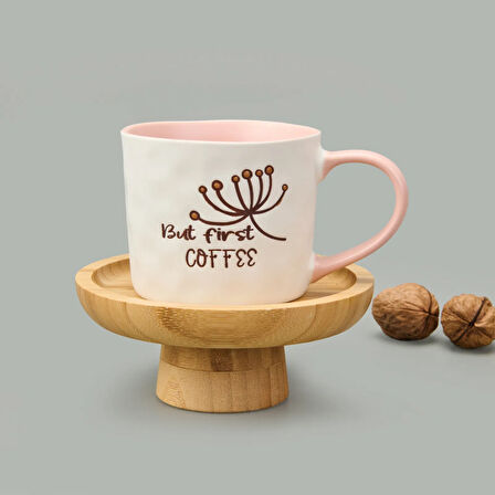 Kitchen It's Coffee Time Kupa - Krem - 415 ml