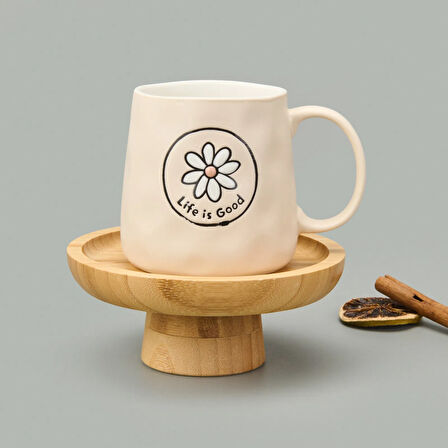 Kitchen Life is Good Kupa - Krem - 450 ml