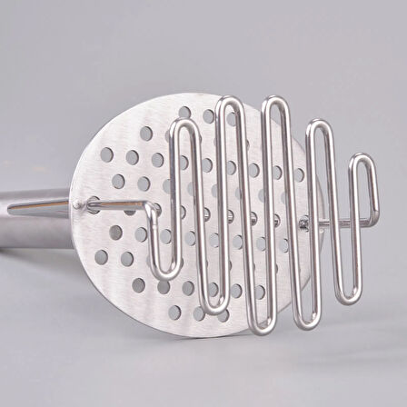 2 Katlı Patates Ezici - Gri - 34 cm