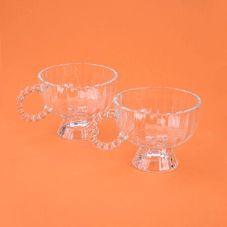 2'li Boncuk Kulplu Dondurmalık - Şeffaf