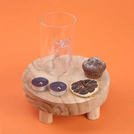 Kitchen Fiyonk Figürlü Borosilikat Cam Meşrubat Bardağı - Şeffaf - 510 ml