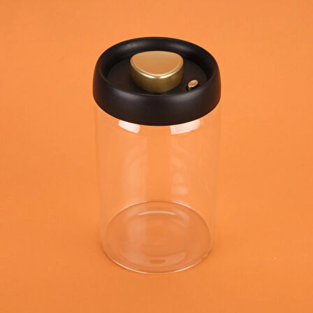 Frasco Vakumlu Saklama Kavanozu - Şeffaf / Siyah - 1,2 lt