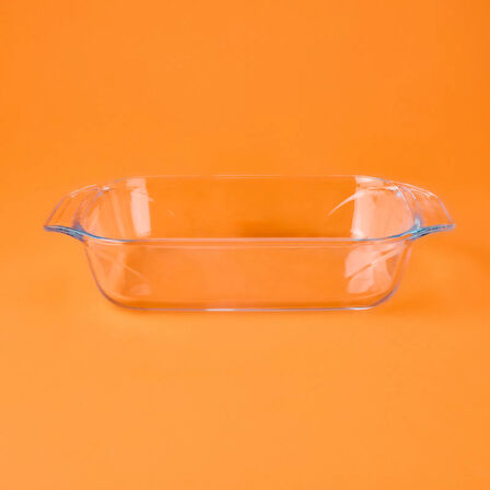 Dikdörtgen Fırın Kabı - Şeffaf - 2,2 lt