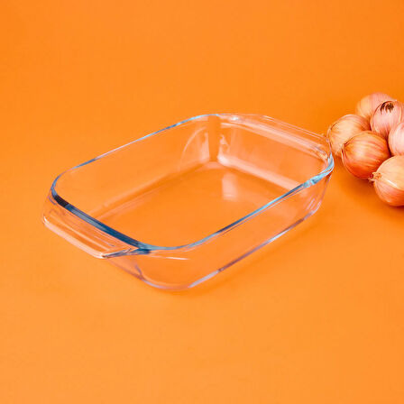 Dikdörtgen Fırın Kabı - Şeffaf - 2,2 lt