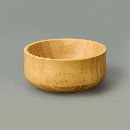 Küçük Boy Bambu Kase - Açık Kahverengi - 13 cm