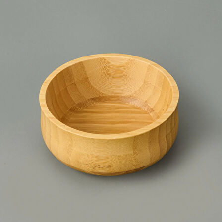 Küçük Boy Bambu Kase - Açık Kahverengi - 13 cm