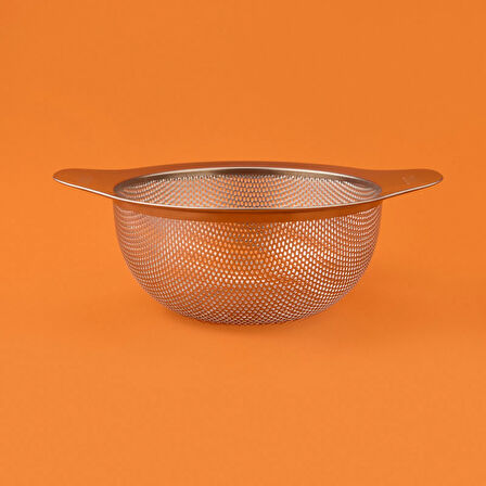 Metal Süzgeç - Gri / Siyah - 16 cm