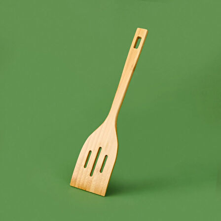 3'lü Bambu Spatula Seti - Krem