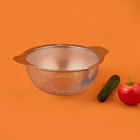 Çelik Süzgeç - Gri - 20 cm
