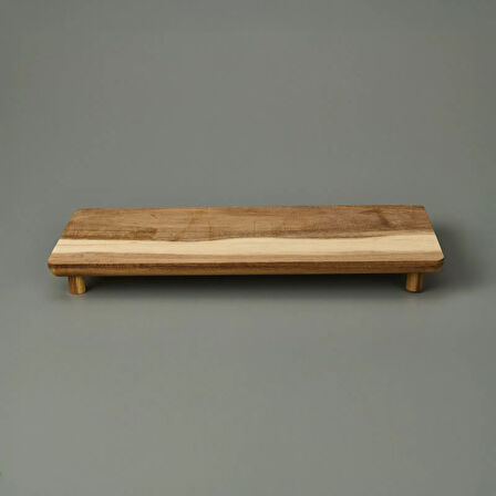 Houseware Ayaklı Sunum Tahtası - Kahverengi - 36x14,5x4 cm