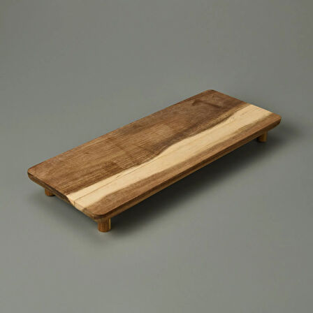 Houseware Ayaklı Sunum Tahtası - Kahverengi - 36x14,5x4 cm