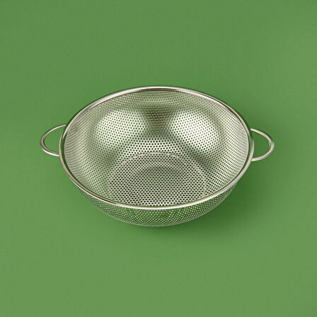 Paslanmaz Çelik Süzgeç - Gri - 25 cm