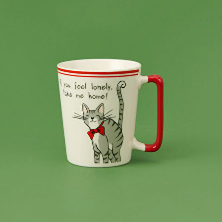 Porselen Kupa - Asorti - 340 ml