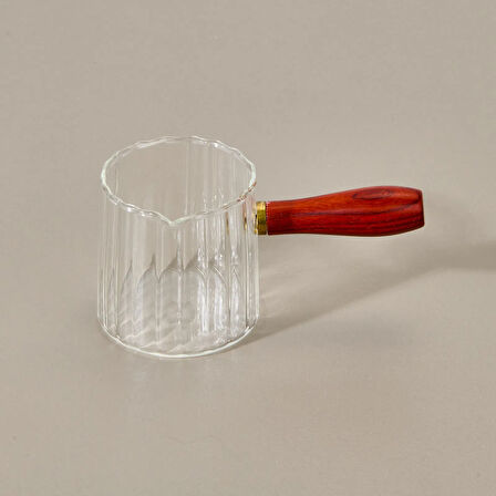 Kitchen Borosilikat Cam Cezve - Şeffaf - 288 ml