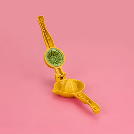 Juicer Bükmeli Limon Sıkacağı - Sarı / Yeşil - 10 cm
