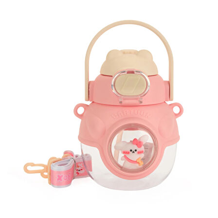 Polikarbon Figürlü Matara - Asorti - 900 ml