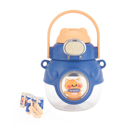 Polikarbon Figürlü Matara - Asorti - 900 ml