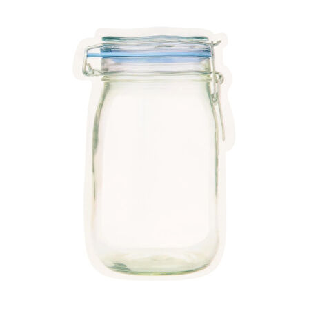 With Love Kavanoz Şekilli Saklama Poşeti - Şeffaf / Renkli