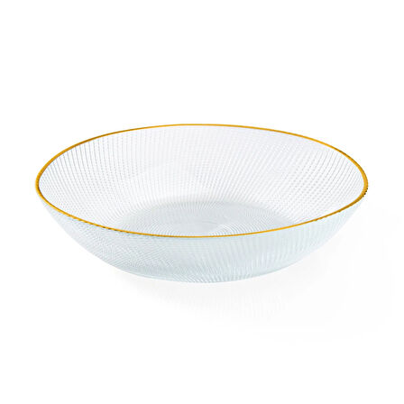 Design Deniz Oval Cam Servis Kasesi - 23 cm