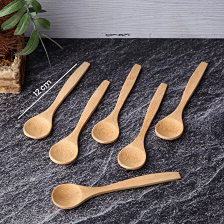 Bambu Baharat Kaşığı 6'lı