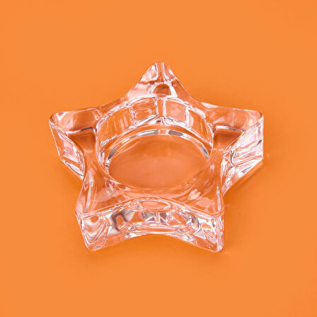 Deco Star Mumluk - Şeffaf - 6,8x3 cm